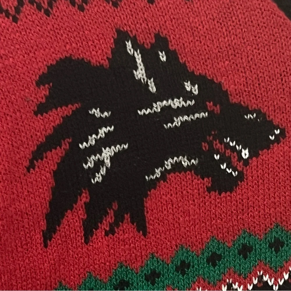 Ugly Christmas Sweater‎ Knitted Dragons and Castles Party